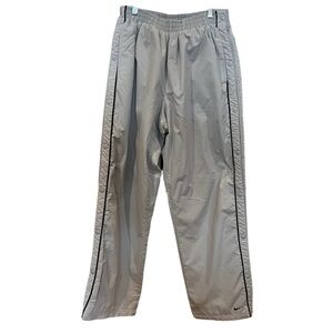 Nike light gray insulated tear away sweat pants snow pants size medium